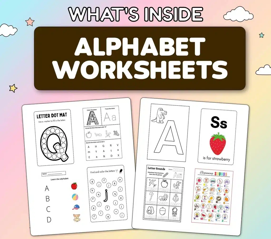 Alphabet Worksheet Sample