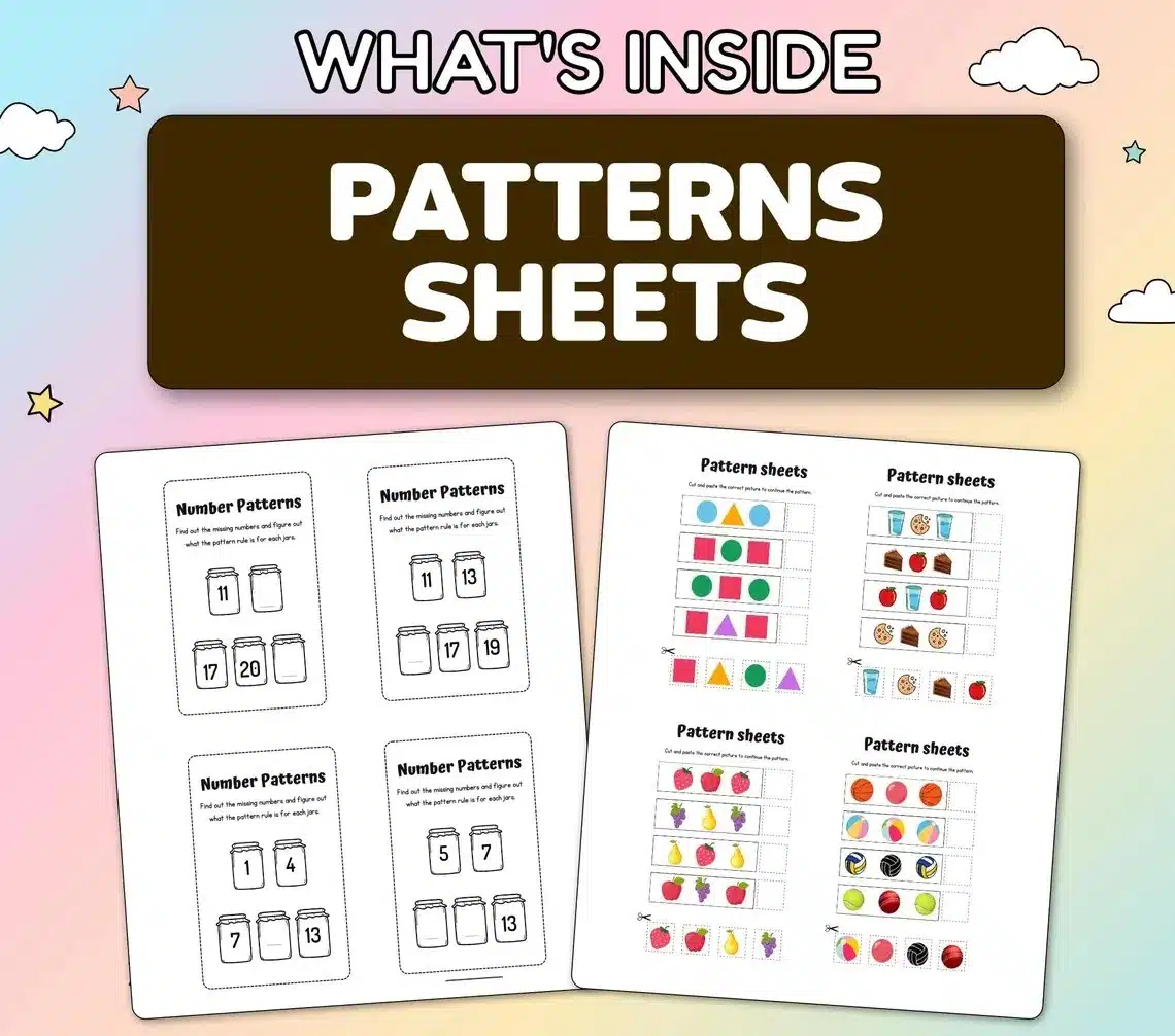 Patterns Worksheet Sample