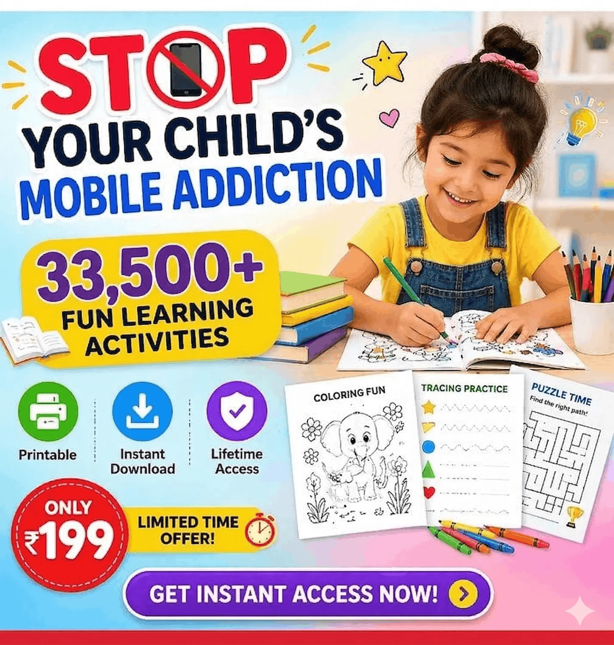 Kids Worksheet Bundle